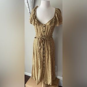 Anthropologie leopard print maxi dress. New. Never worn